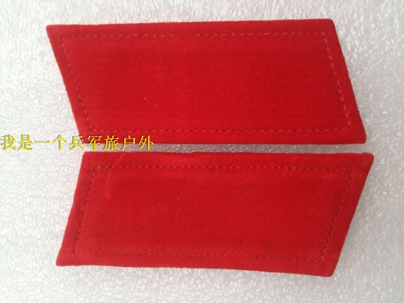 Stock Old goods Early 65 style collar chapter 65-style cadre soldiers with red collar badge old collar badge with zana
