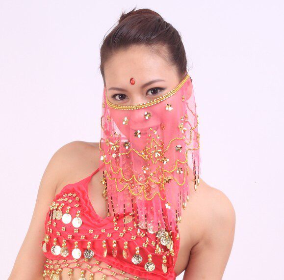 Belly dance veil indian dance veil veil dance face veil veil performance veil indian dance face covering veil