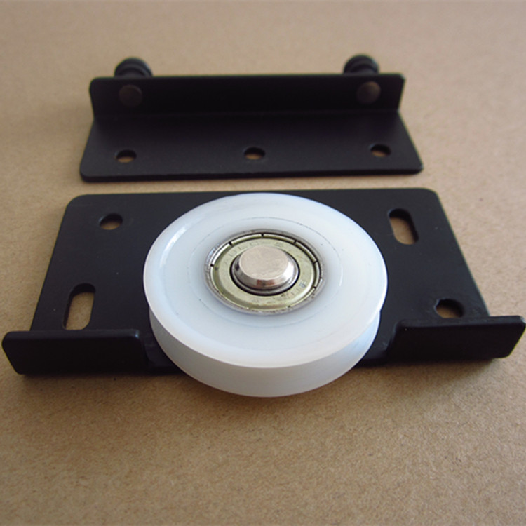 Full 4 Pay mobile door wheel wardrobe pulley push-pull wooden window wheel solid wood door wheel large bearing durable send screw