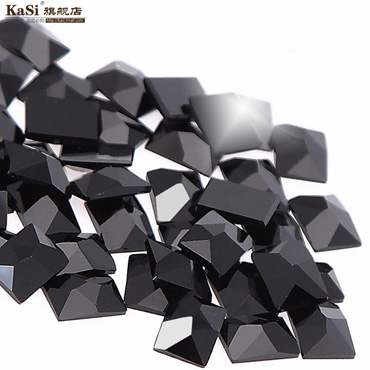 长方形水钻美甲店常用钻手机钻颜色:黑宝石规格:8mm*6mm10颗装
