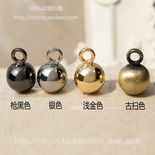 DIY Jewelry Accessories, 12mm Diameter Alloy Spherical Hanging Beads, Round Beads, Light Gold/Silver