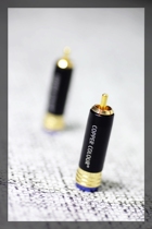 CopperColour Bronze Color RCA-2 Gold Plated Analog Signal Wire Plug