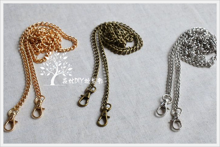 (Forest wholesale)large bag accessories 50cm 120cm deep gold bronze silver 6MM high-grade O-chain 10