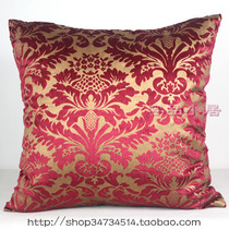 Neoclassical velvet bronzing fashion European sofa cushion pillow cover Pillow 277 dark red special promotion