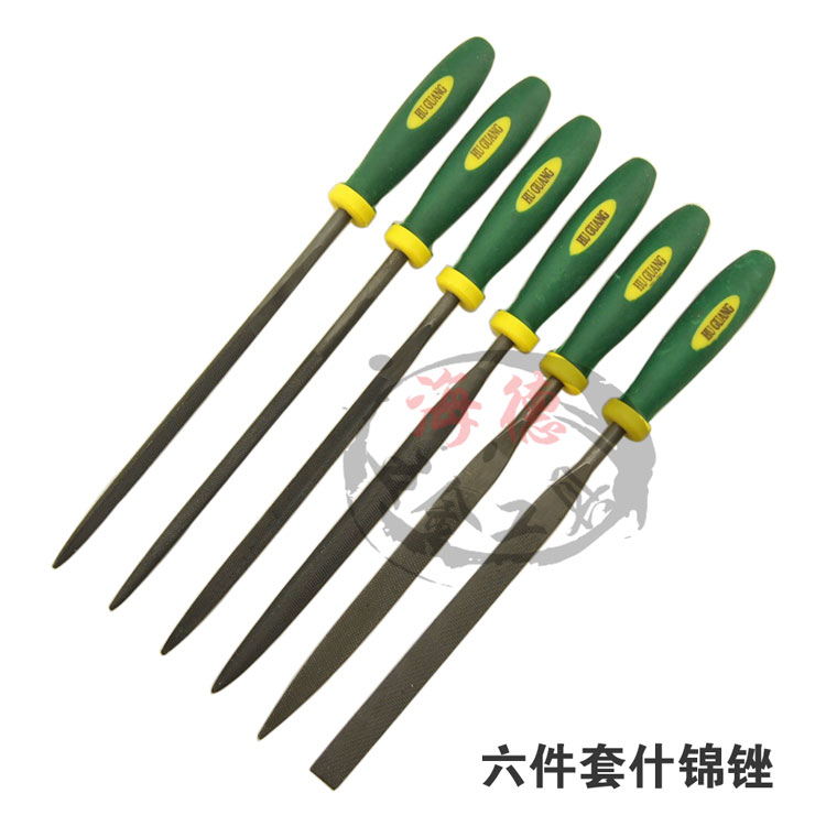 Shanghai wide tool 6 pieces of sheesh brocade file knife shaping file mini metal polishing small frustration knife model filing combined suit