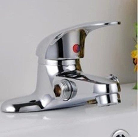 Washbasin Double faucet Dual-use faucet Washbasin shower faucet Washbasin double faucet can take a bath