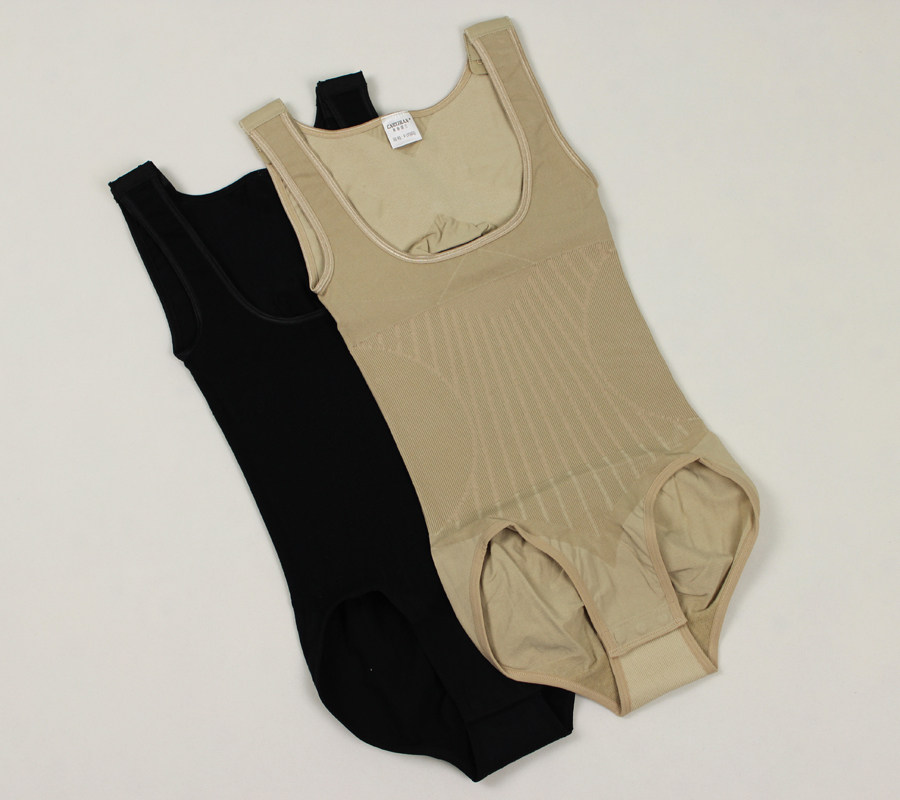 Women's warm one-piece shapewear｜Cotton ultra-tight breathable belly chest vest Triangle beauty body one-piece underwear