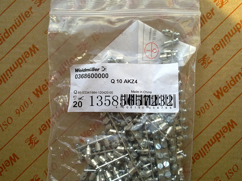 Weidmuller Weidmiller Q10 AKZ4 Terminal cross-linked short interconnector intermediate connector contact component