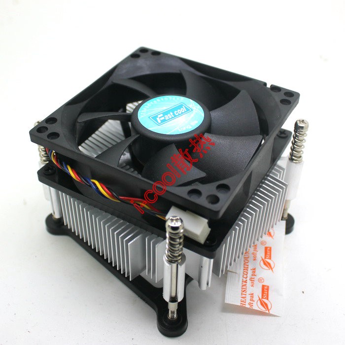 Value 1155 1150 CPU radiator 4-wire PWM speed regulating CPU fan thickness 50mm