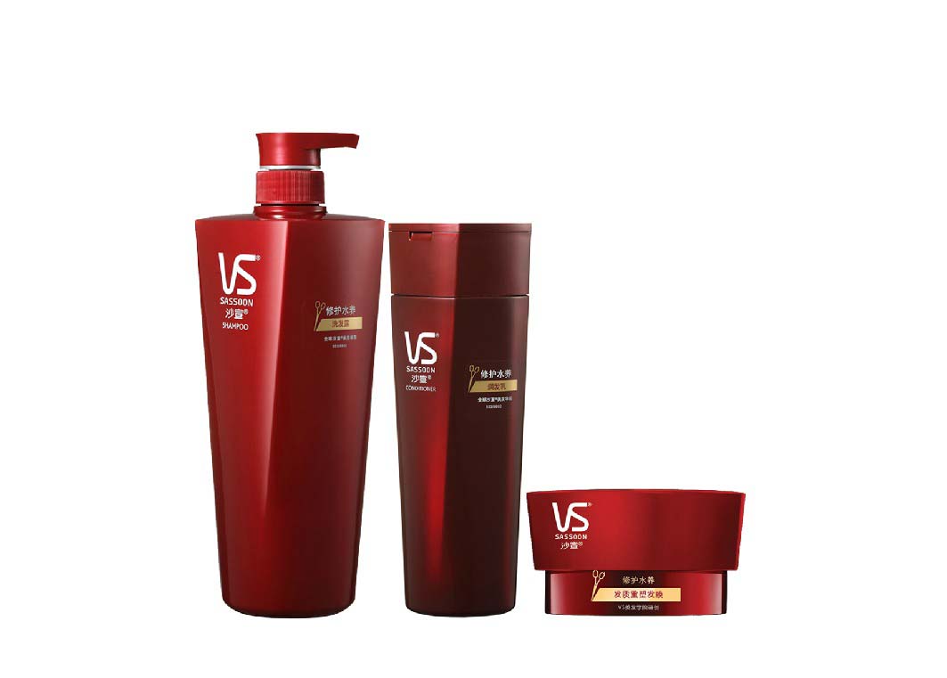 沙宣修护水养洗发水750ml+护发素400ml+发膜150ml  多省包邮
