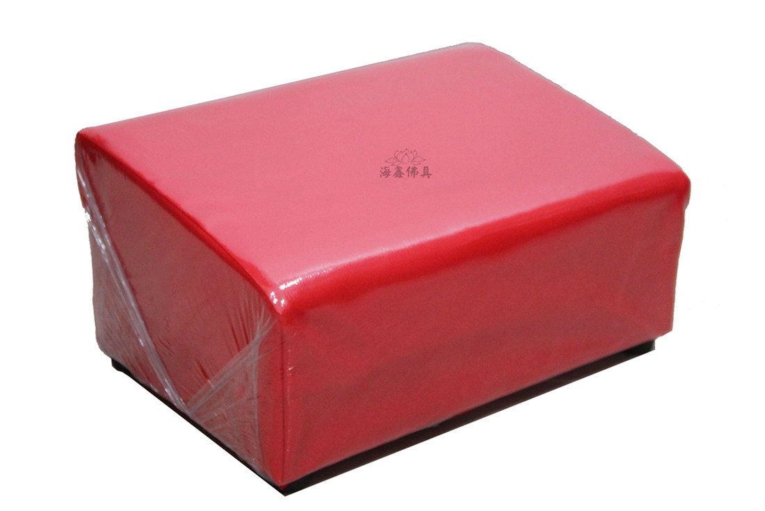 Haixin Buddha Buddhist supplies High-grade Leather worship pad Worship pad futon red leather worship pad