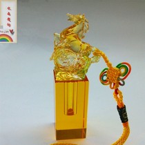 金钱马 胎毛章 马 胎毛纪念品 diy 马年胎毛印章 脐带章 宝宝礼物