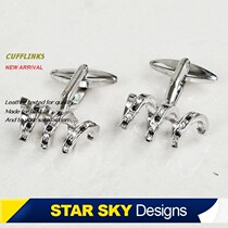 Xingcao ● genetically engineered mens DNA spiral cufflinks fashion cuff stud French shirt buckle gift box 1701
