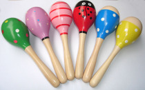 High quality wooden sand stick sand hammer sand ball(Orff musical instrument beat) Foreign trade quality