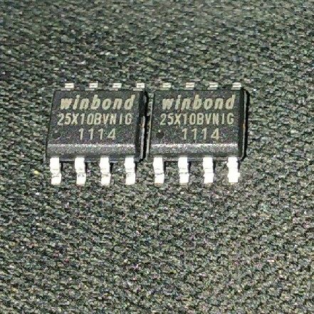 New original W25X10 128KB notebook EC bios SOP8 narrow body flash memory FLASH storage block