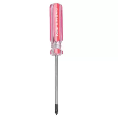 Taiwan Baogong SD-5107B Red color PVC phillips screwdriver screwdriver screwdriver repair hardware tool 6x100mm