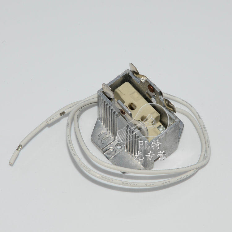 GX9.5 GY9.5 耐高温灯座 575W 单端摇头灯座 电脑摇头灯瓷座