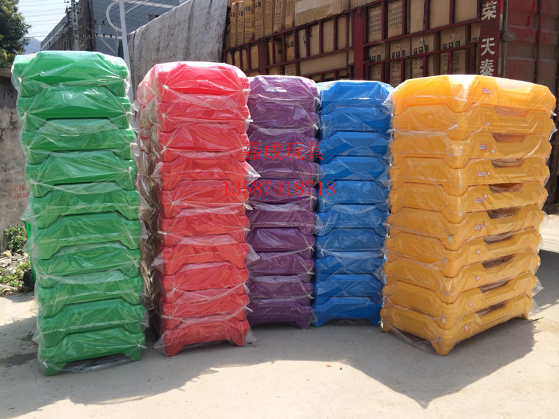 Kindergarten special bed big windmill children's bed children plastic wooden bed nap bed roll plastic bed stacked bed