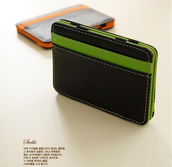 Korean version TROIKA MONEY CLIP CREATIVE CARD BAG ZERO WALLET BUS Magic Money Clip Magic Wallet for men and women