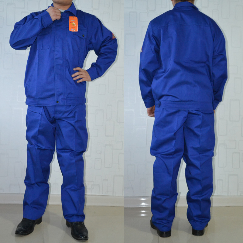 Baiyi brand anti-static work clothes T C blended yarn card set electronic electrical and chemical mine work clothes tooling