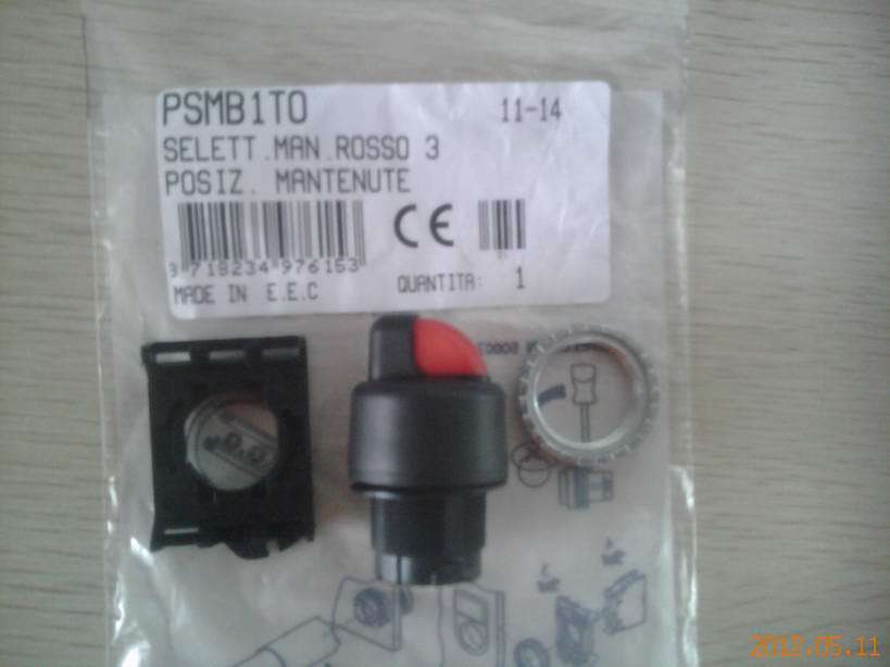 PSMB1T0 Three-position selector switch 1-0-2 Red