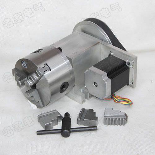 CNC indexing head A-axis rotation K11 100 Three-jaw chuck 8:1