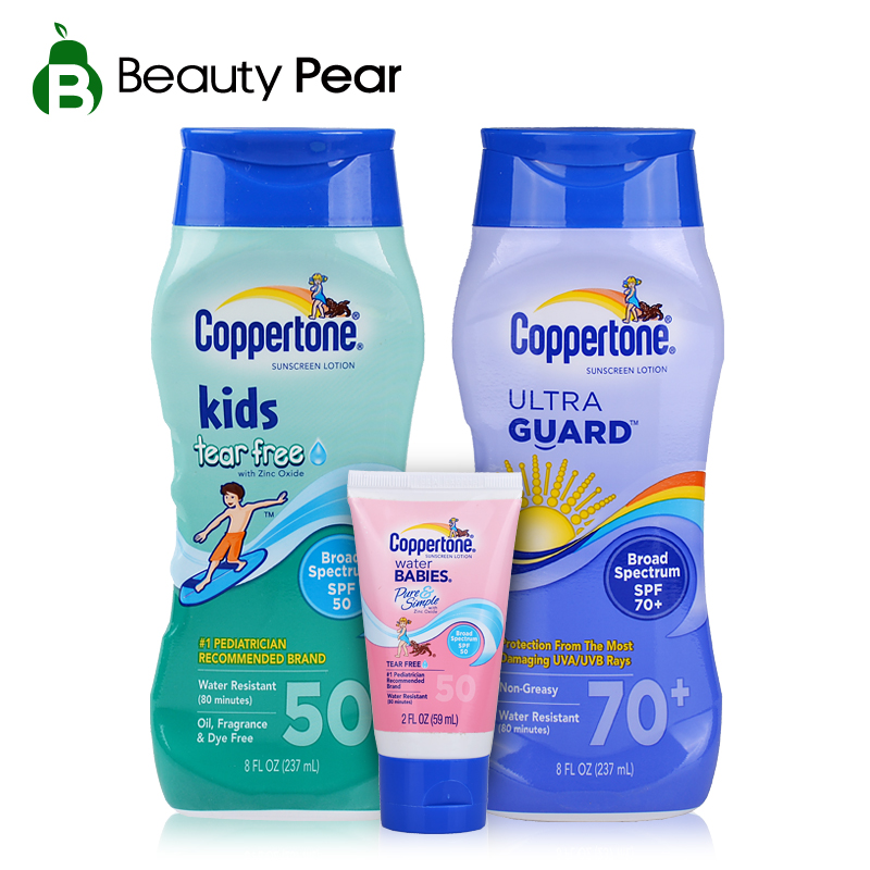 美国水宝宝防晒霜套装SPF50+SPF70 家庭防晒组合 包邮 正品