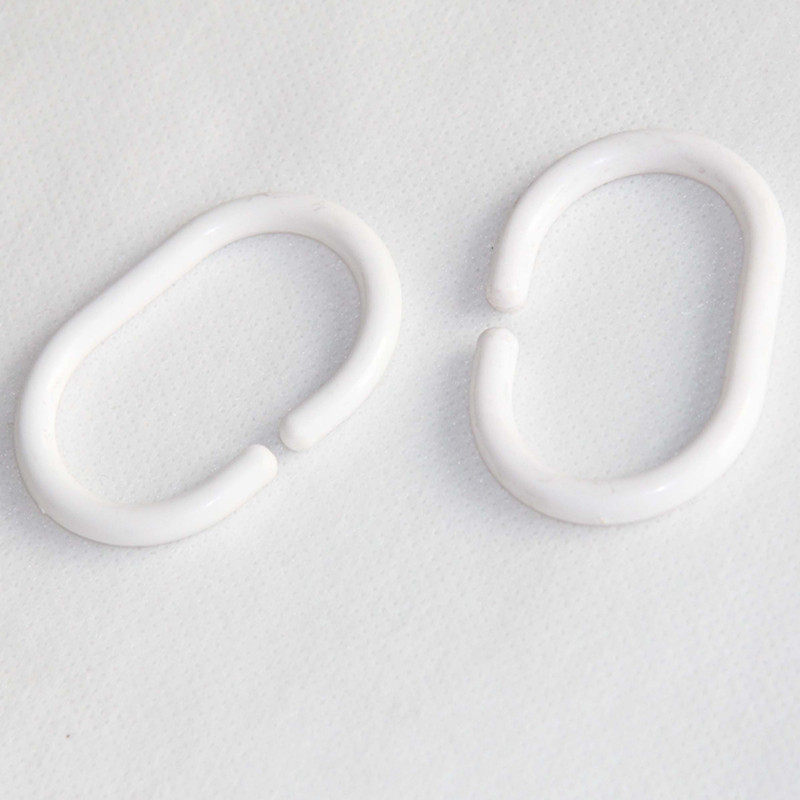 Bed curtain hanging ring C-ring Shower curtain ring Plastic ring opening hanging ring Curtain ring thickened hook 0 1 yuan a
