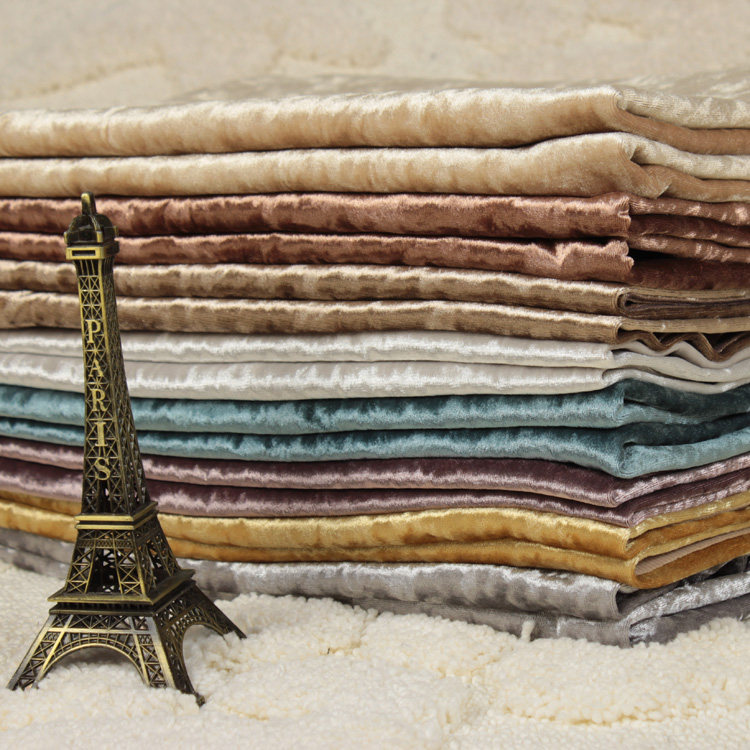 Eurostyle new ice-flower diamond suede sofa fabric photo gallery Wedding Velvet Fabric Background Wall Soft Bag Decorative fabric thickened