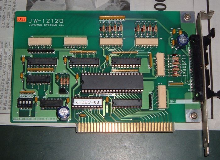 JW-121Q industrial control card (physical map)