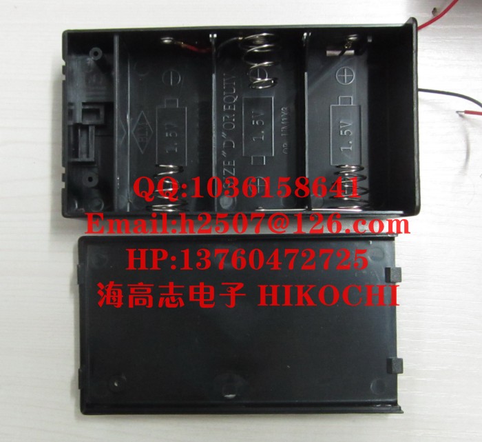 Battery box No. 1, 3 sections, with cover 33600 D 3V, 3 sections in series, with cable 4 5V, with switch position