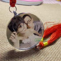 Crystal Image Custom Crystal Photo Making Crystal Photo Set Making Car Pendant China Knots Hang