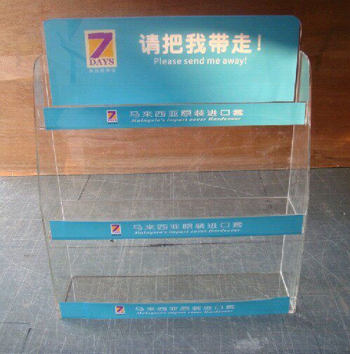 Accounting Products Show Rack PVC Small Display Rack Acrylic Tabletop Display Shelf Cashier of the silver counter Show