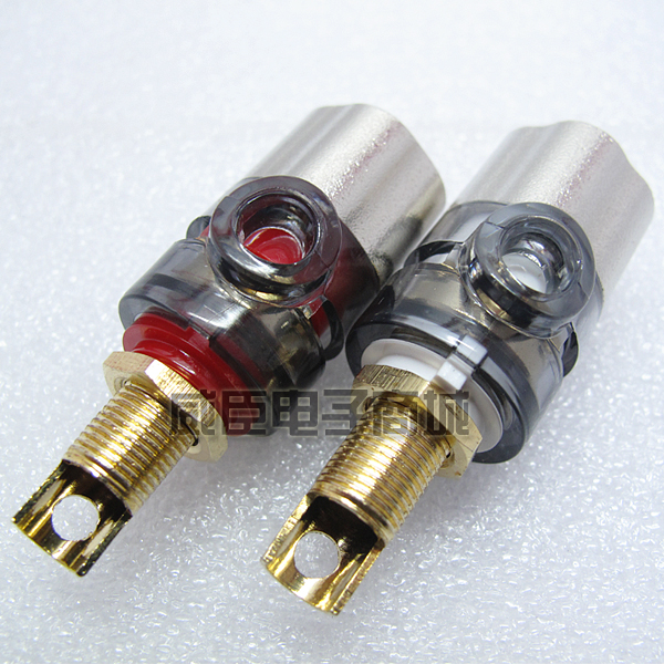 Sound Speaker Speaker Power Red Power Red Copper Wiring Post Pure Copper Large Current Wiring Terminal Gilded Banana Plug Socket