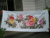 Cross stitch finished 11CT six-foot Peony (spot)