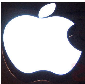 Stainless steel light box word led acrylic absorbing plastic luminous word Seiko mirror stainless steel light box custom iron word