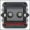 Wideband TV socket VIMAR IDEA dual F-type Wideband high quality FM TV socket