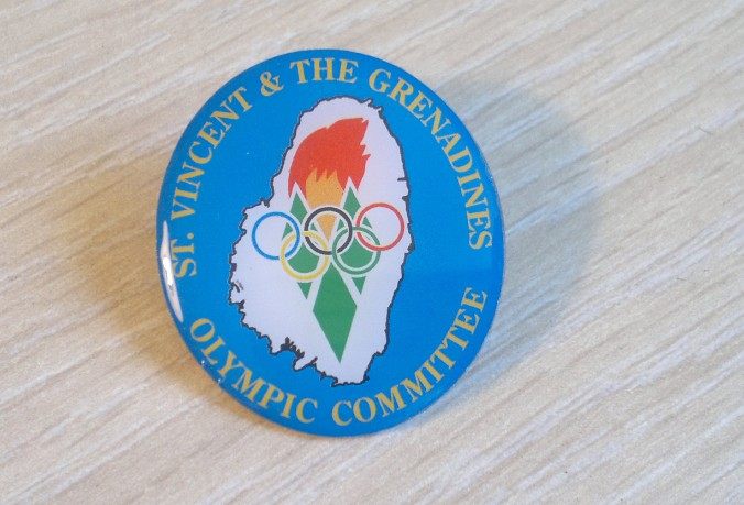 Olympic Badge 2012 The NOC badge of the Olympic Committee of St. Vincent and the Grenadines