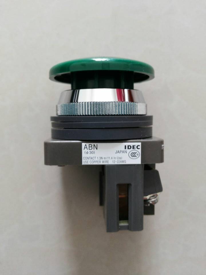 ABN310G original special IDEC Japan Izumi 30mm mushroom head push button switch self-reset