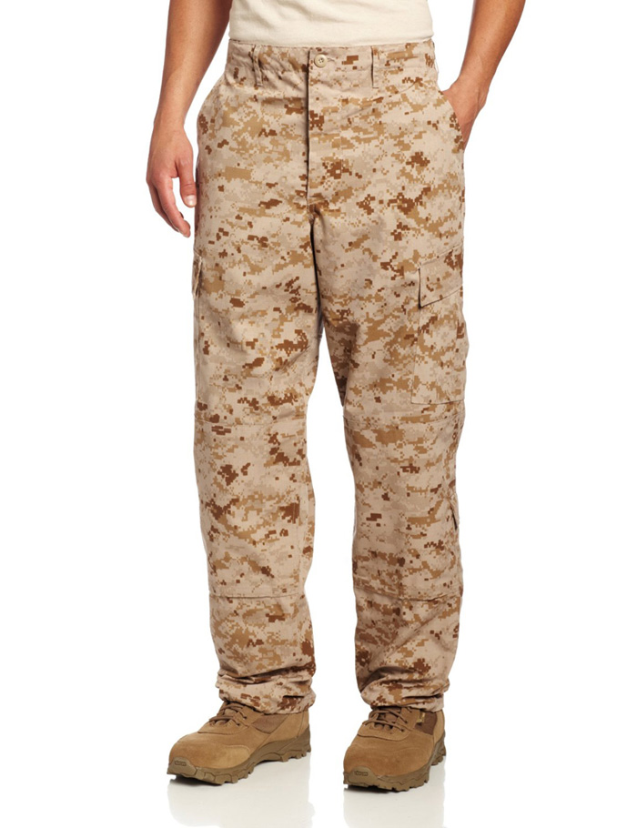 Bye bye digital camouflage military fans multi-pocket pants overalls