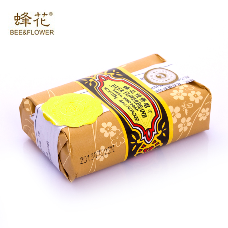 上海蜂花檀香皂125克 祛痘香皂除螨虫肥皂 洗澡沐浴香皂 上海香皂