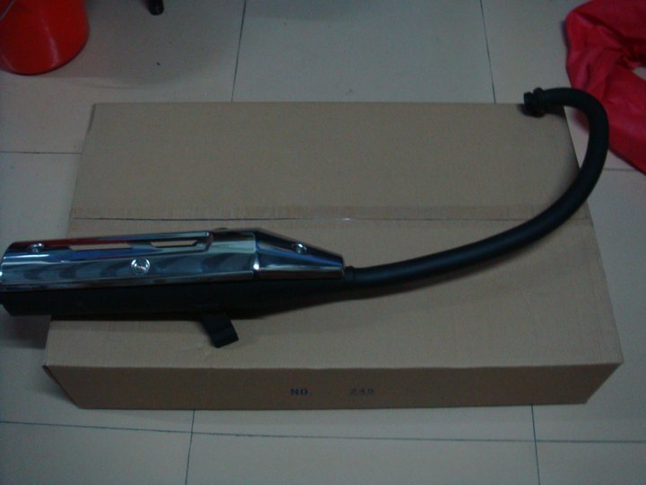 EN125-3 3A silencer assembly exhaust pipe silencer tobacco cylinder original exhaust pipe silencer