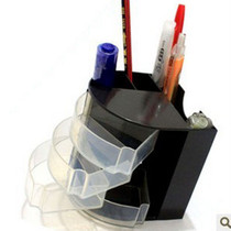 Fuqiang 368 black plastic multi-functional pen barrel pen holder office stationery plastic pen barrel