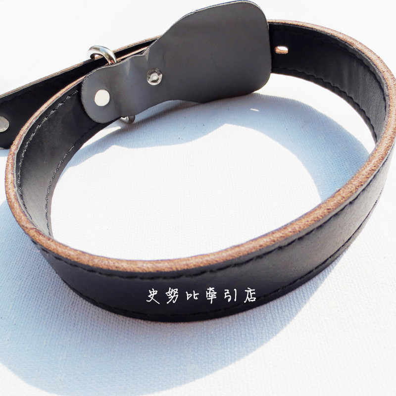 German Shepherd Alaska Golden Retriever Cowhide Leather Pet Supplies for Medium and Large Dogs with Case