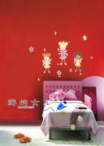 Fanfei brand wall stickers cute childrens room beautification decoration environmental protection cartoon stickers 113 little fairy