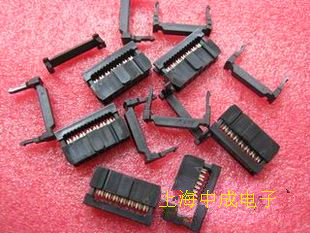 Plug DENK flat wire connector row 14 core plug FC-14P pitch 2 54 all copper