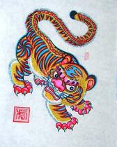 National intangible cultural heritage collection gift best gift Wuqiang woodblock New Year Pictures