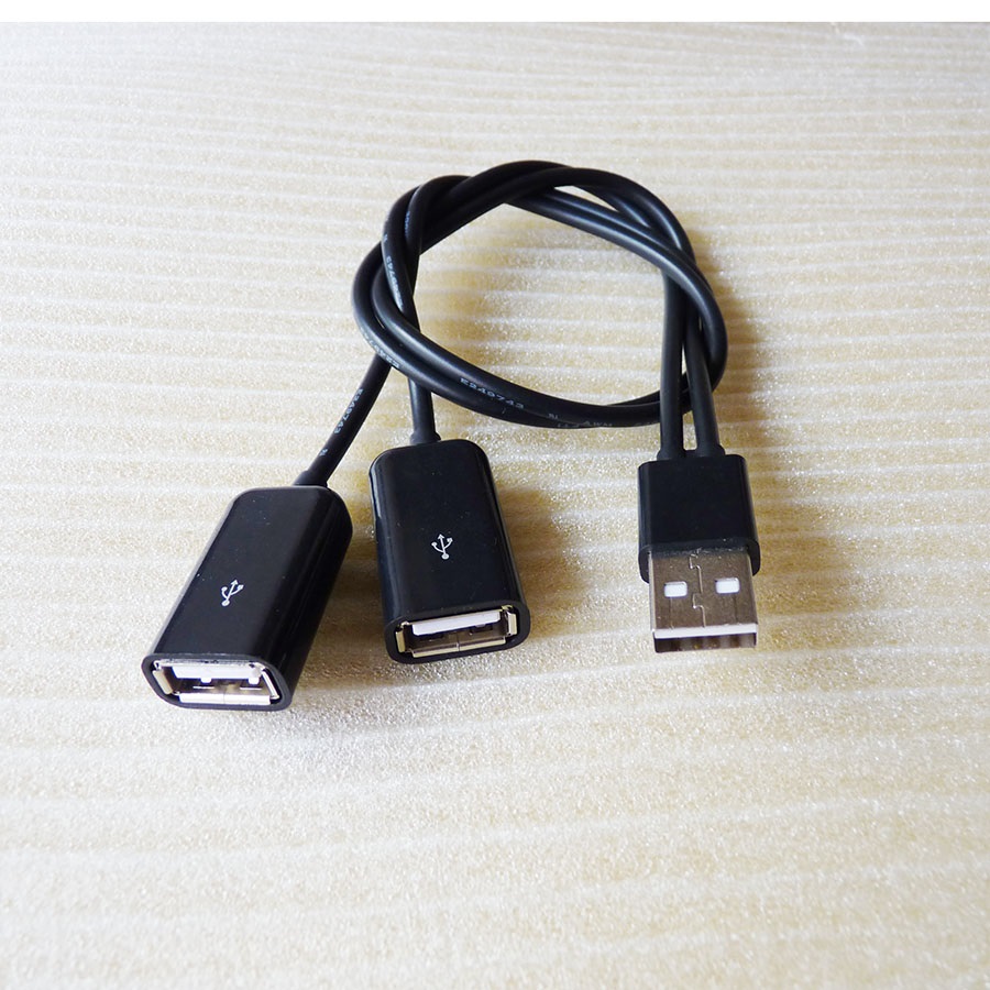 5V CHARGING WIRE USB CHARGING WIRE 1 MALE HEAD DIVISION 2 FEMALE HEAD CHARGING WIRE VEHICULAR CONNECTION WIRE USB PLUG CHARGING