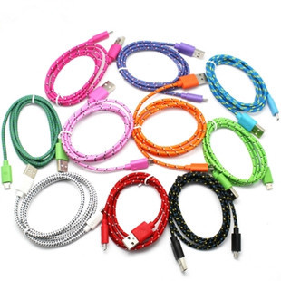 Android Smartphone Data Cable Extended MicroUSB Suitable for Xiaomi Lenovo ZTE Samsung Braided Cable
