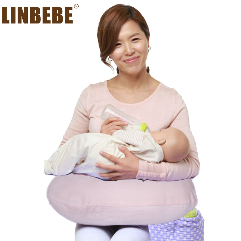 霖贝儿 多用途 天鹅绒 哺乳枕 喂奶枕 U型枕头 宝宝学坐枕